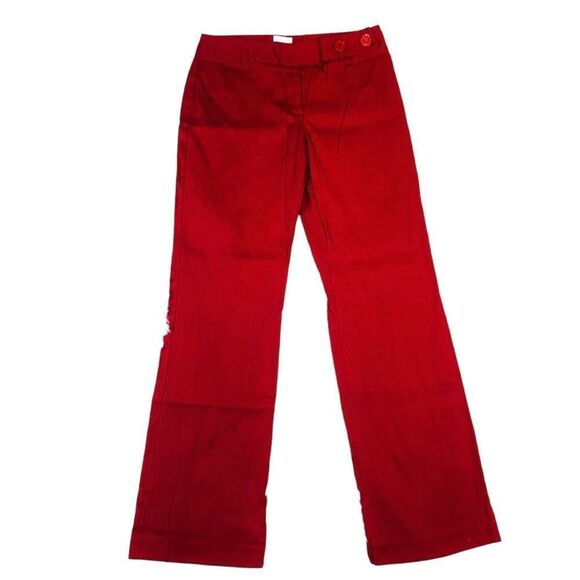 Nine & Co. Red Textured Bootcut Pants - Size 6 - Picture 4 of 11